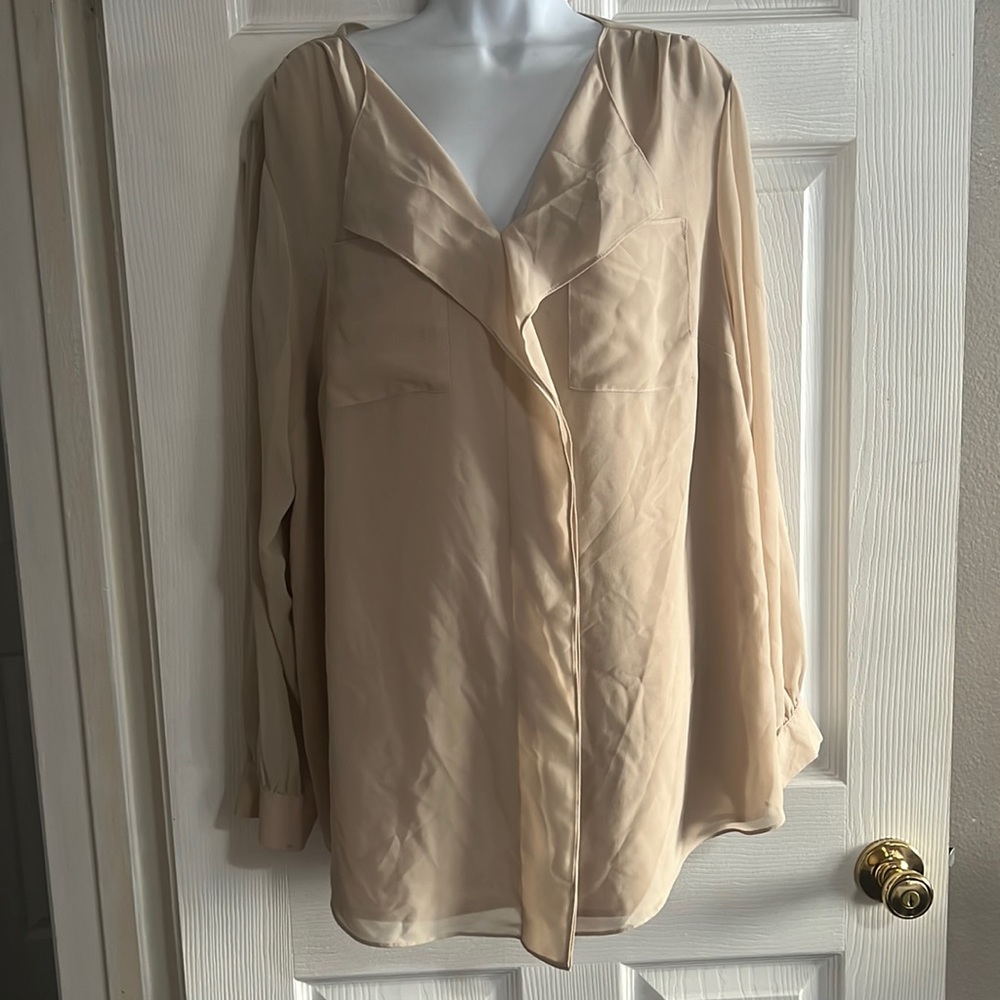 Calvin Klein Tan dress Blouse